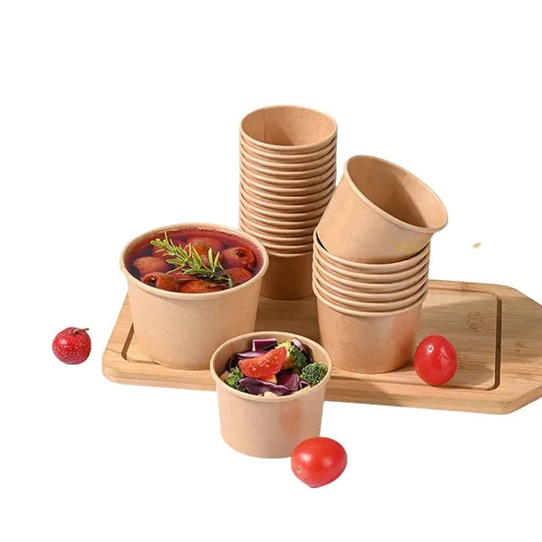 8 Oz. Disposable Biodegradable Ice Cream Paper Cups