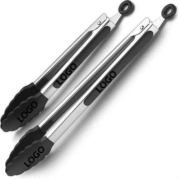 Heat Resistant Silicone Grip Kitchen Tongs