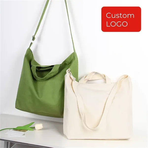 Canvas Hobo Crossbody Shoulder Tote Bag