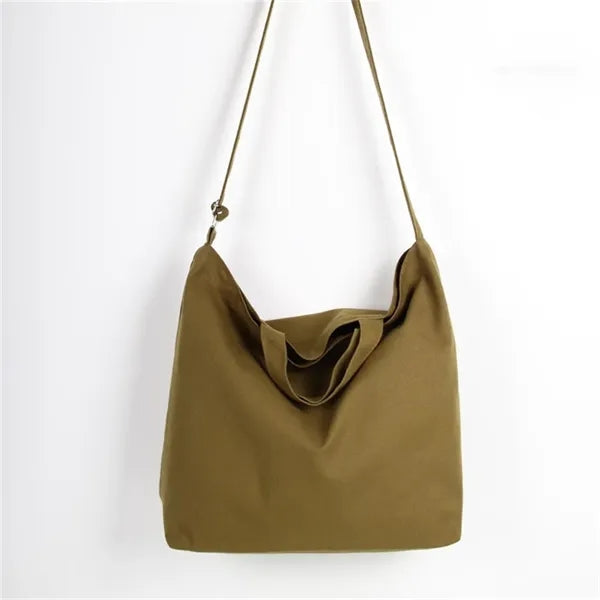 Canvas Hobo Crossbody Shoulder Tote Bag