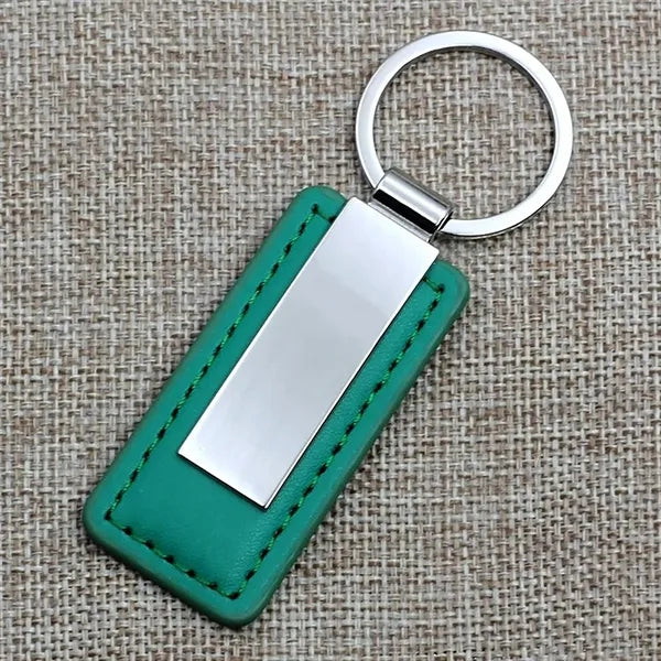 Metal Leather Keychain