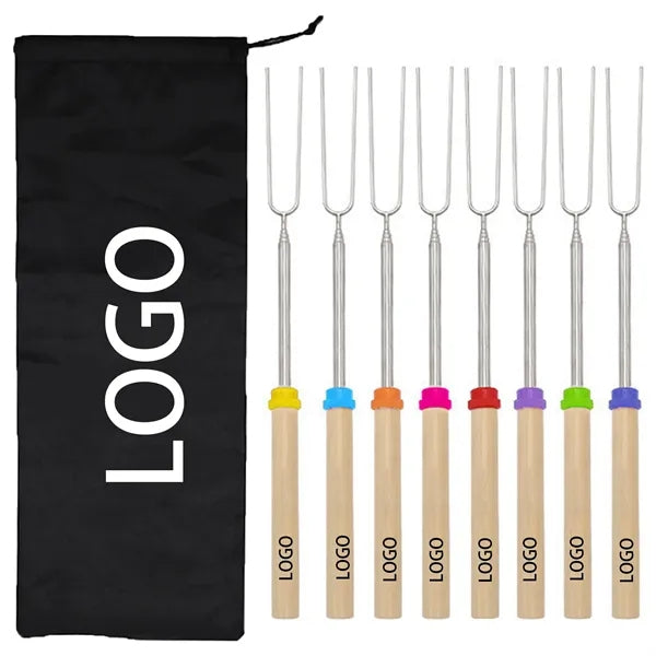 Telescopic BBQ Skewers Set of 8