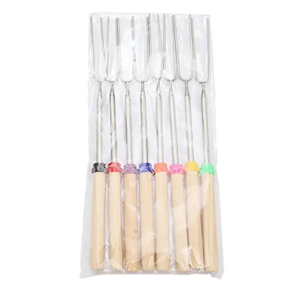 Telescopic BBQ Skewers Set of 8