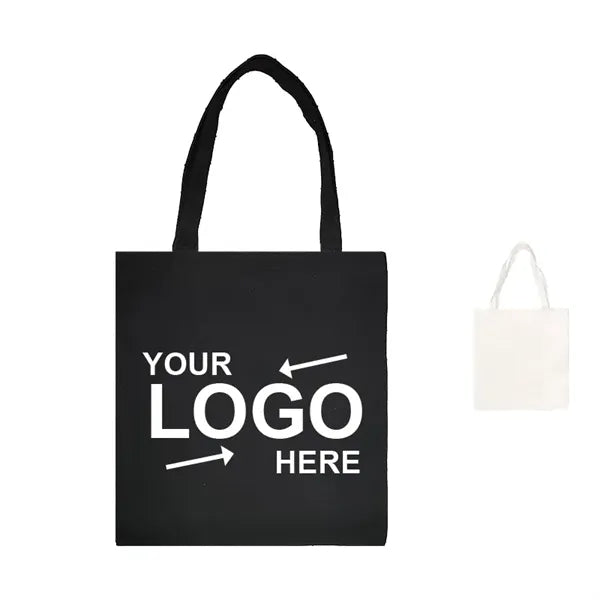 Natural Canvas Zipper Tote Bag
