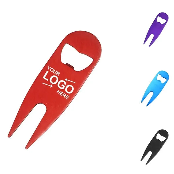 Steel Divot Bottle Opener Tool