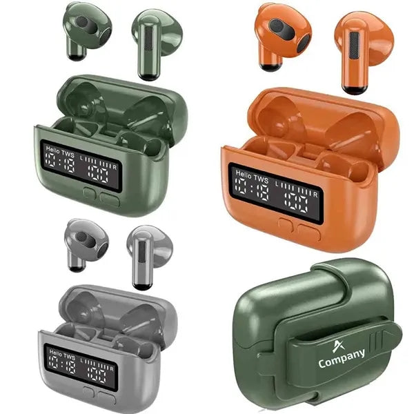 Portable Wireless Earphones With Clock