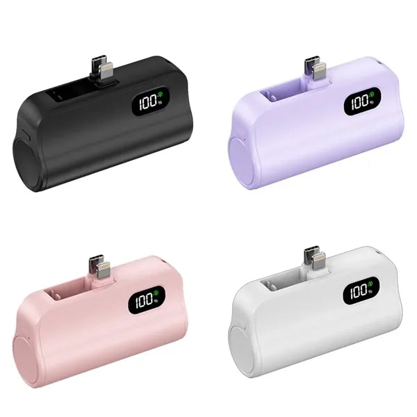 5000mAh Portable Phone Power Bank with LCD Display & Stand