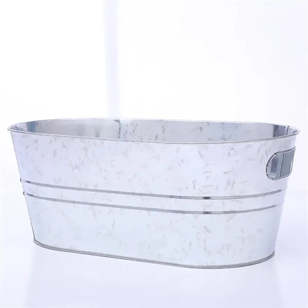 3.5 Gallons Galvanized Beverage Tub Ice Bucket
