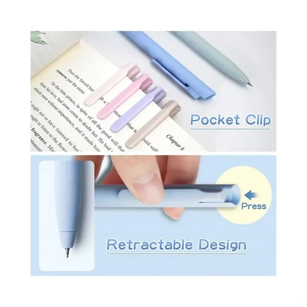 6-Pack Colored Gel Pens for School & Office