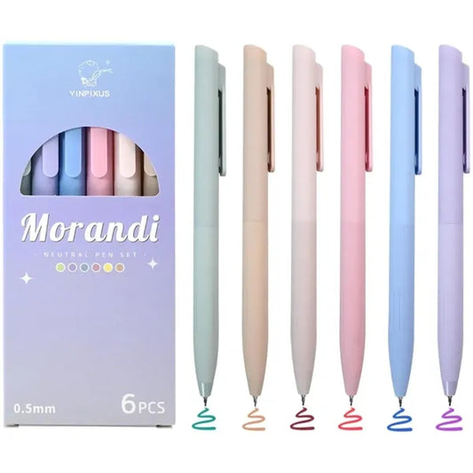 6-Pack Colored Gel Pens for School & Office