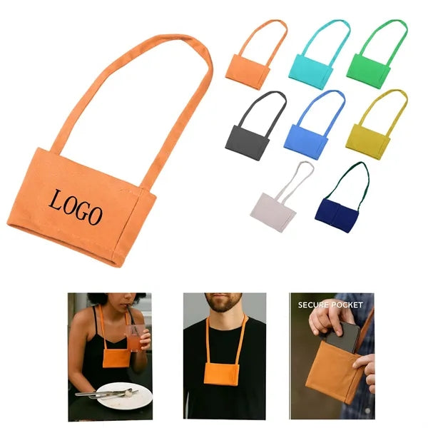 Cotton Handbag With Logo