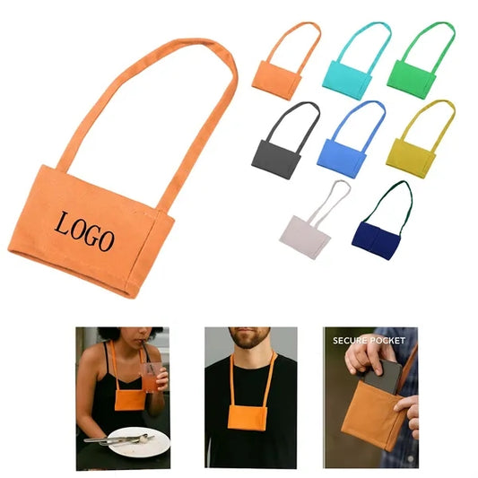 Cotton Handbag With Logo