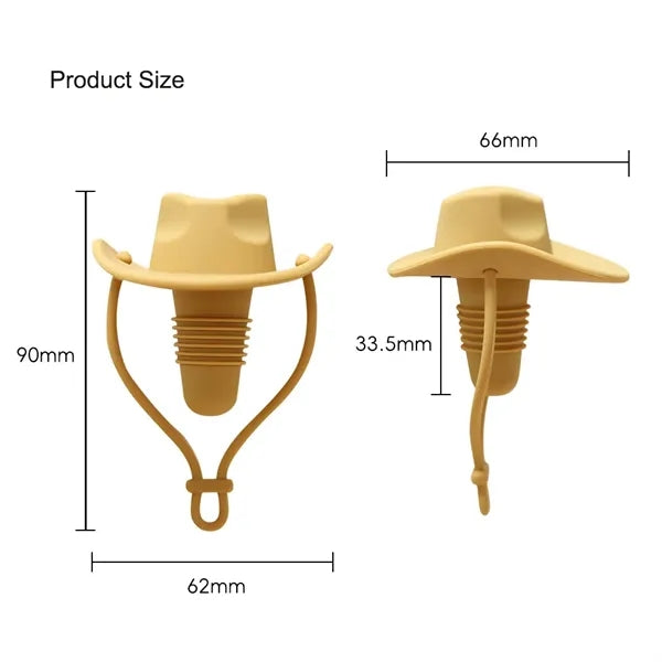 Silicone Cowboy Hat Wine Bottle Stopper