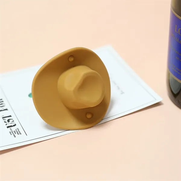 Silicone Cowboy Hat Wine Bottle Stopper