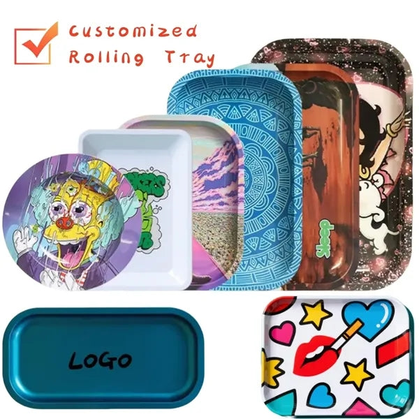 Different sizes Durable Tinplate Serving Rolling Tray