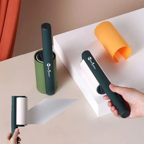 Portable Extra Sticky Lint Roller Pet Hair Remover W/ Cover