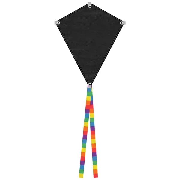 Full Color Polyester Diamond Kite Toy With String Set