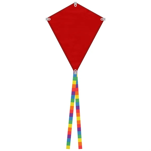 Full Color Polyester Diamond Kite Toy With String Set