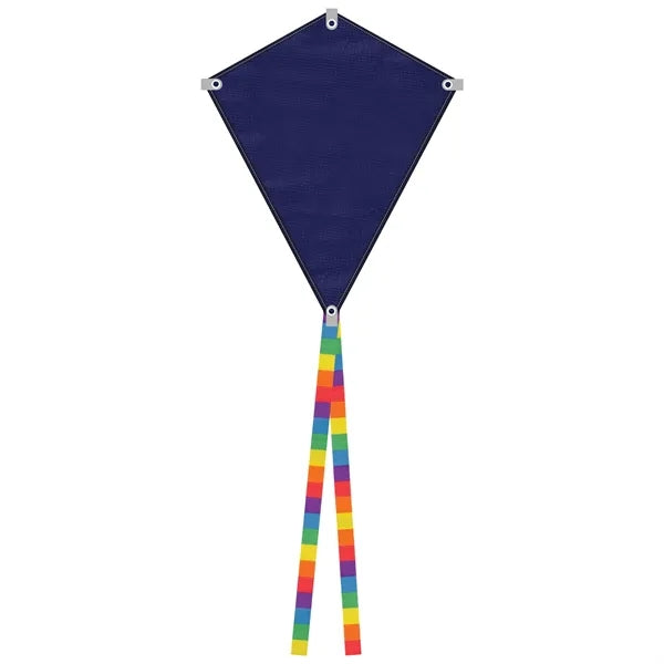 Full Color Polyester Diamond Kite Toy With String Set
