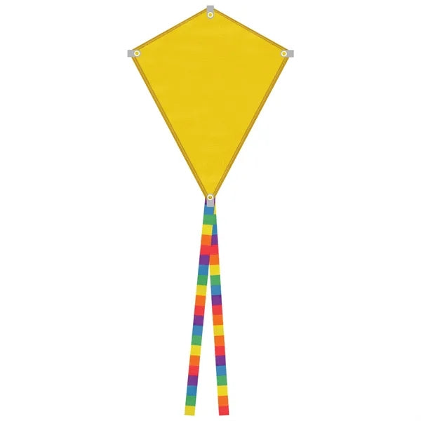 Full Color Polyester Diamond Kite Toy With String Set