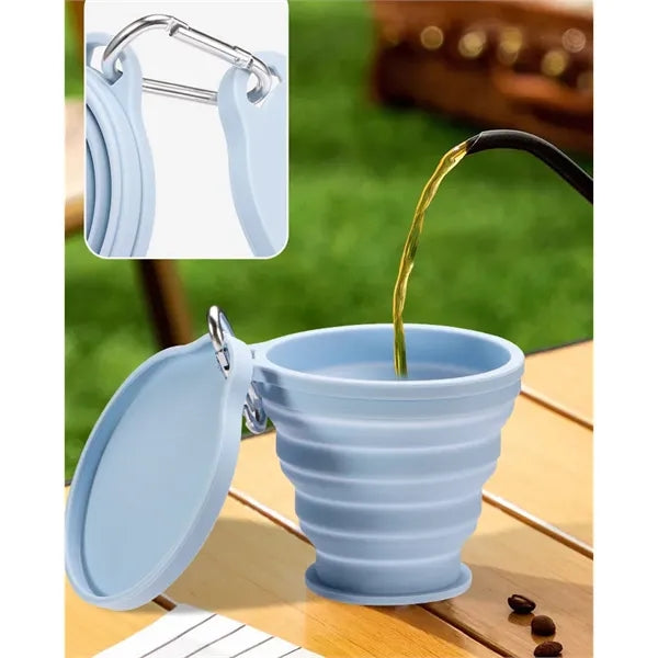 6oz Silicone Collapsible Travel Cup BPA Free Folding Mug