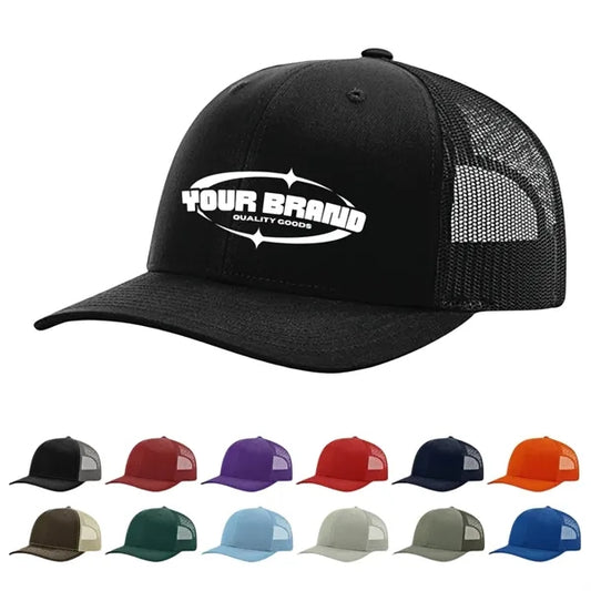 Mesh Trucker Cap With Embroidery Or Patch