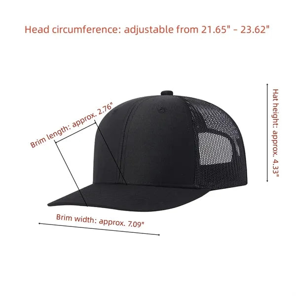 Mesh Trucker Cap With Embroidery Or Patch