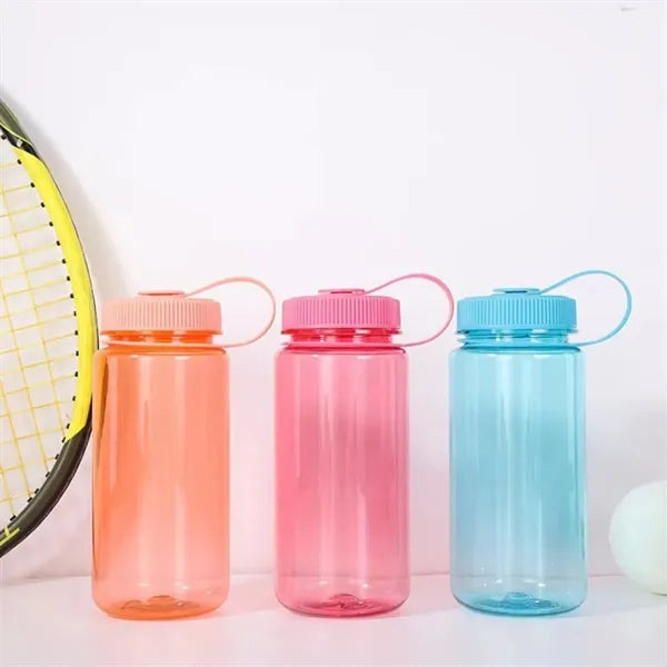 20Oz Wide Mouth Sports Water Bottle With Carry Loop