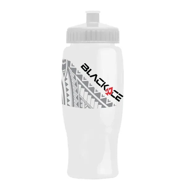 Rotation 27oz Transparent Contour Bottle w/Push-Pull Lid