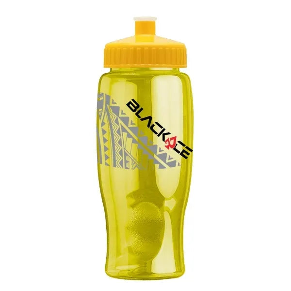Rotation 27oz Transparent Contour Bottle w/Push-Pull Lid