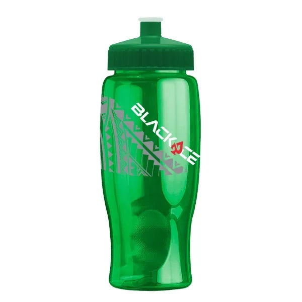 Rotation 27oz Transparent Contour Bottle w/Push-Pull Lid