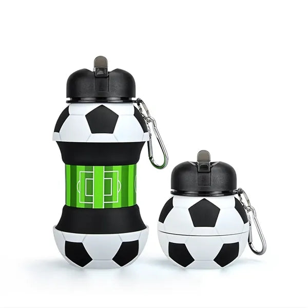 Collapsible Silicone Sports Ball Shaped Bottle