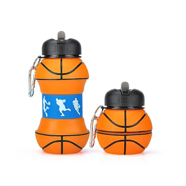Collapsible Silicone Sports Ball Shaped Bottle