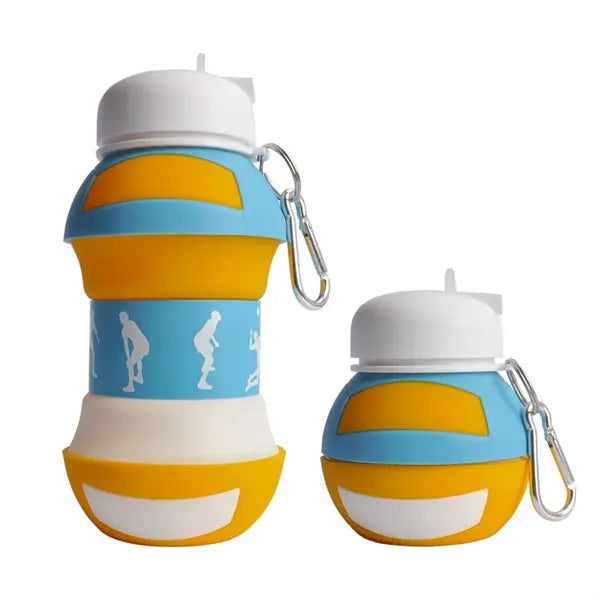Collapsible Silicone Sports Ball Shaped Bottle