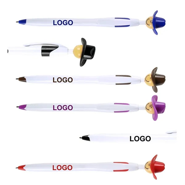 Cartoon Head Hat Ballpoint Pen