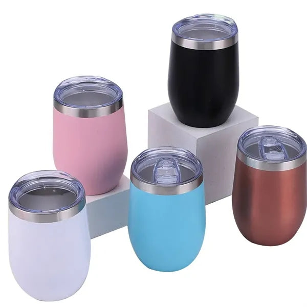 12oz304 Stainless Steel Vacuum Sprayed U-shaped Eggshell Mug