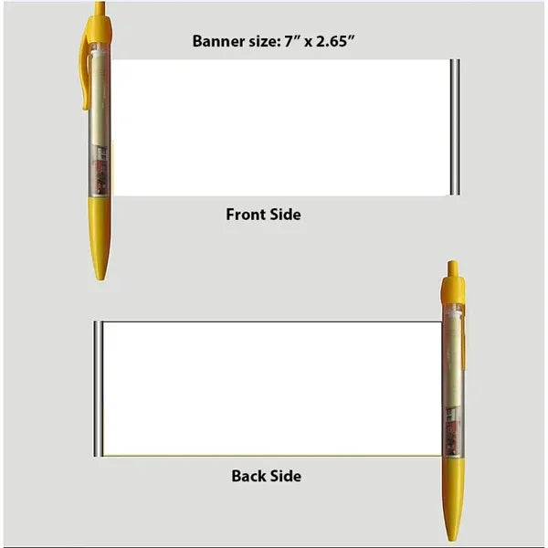 Pull Out Advertising Banner Pen