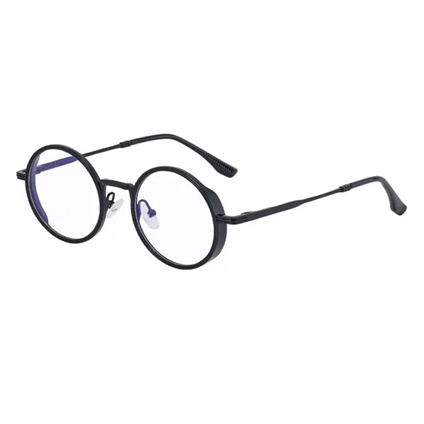 Vintage Punk Style Round Metal Frame UV400 Shades Sunglasses