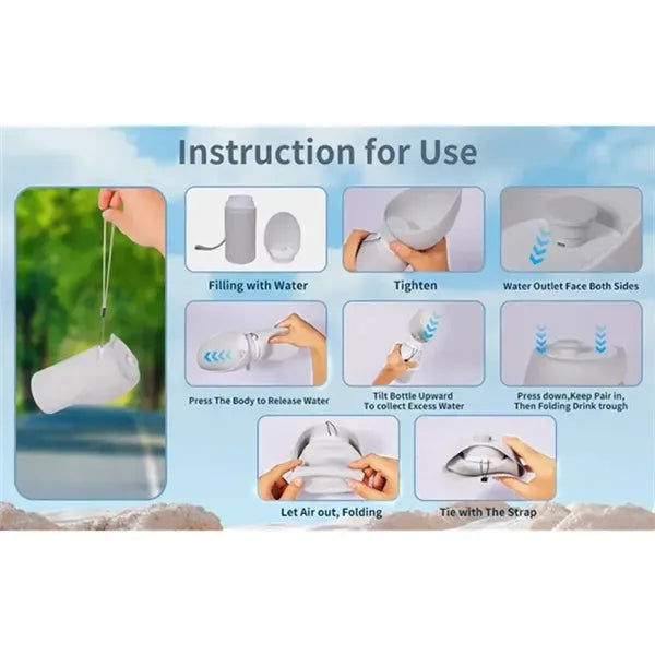 Silicone Pet Water Bottle