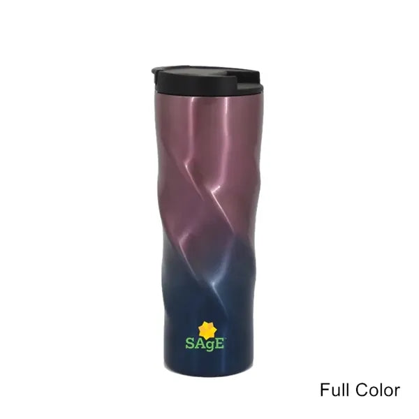 16 oz TwistGrip Double Wall Stainless Steel Travel Tumbler