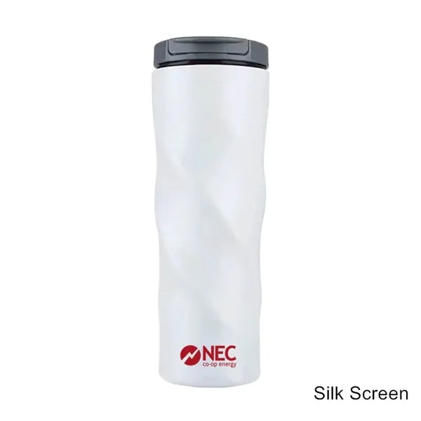 16 oz TwistGrip Double Wall Stainless Steel Travel Tumbler