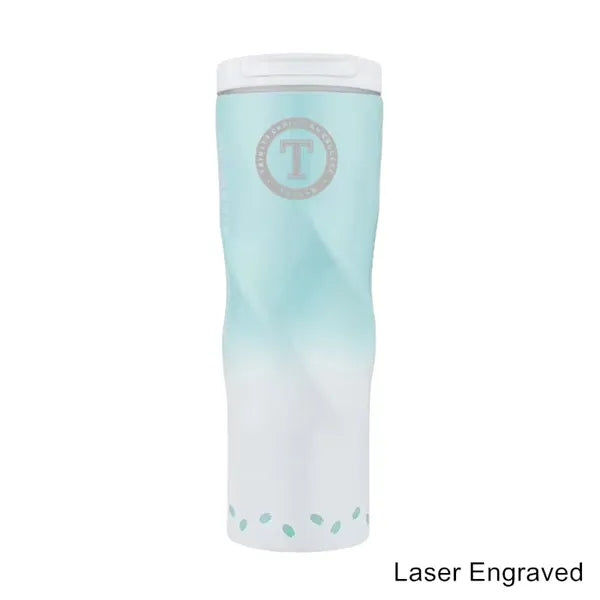 16 oz TwistGrip Double Wall Stainless Steel Travel Tumbler