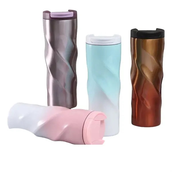 16 oz TwistGrip Double Wall Stainless Steel Travel Tumbler