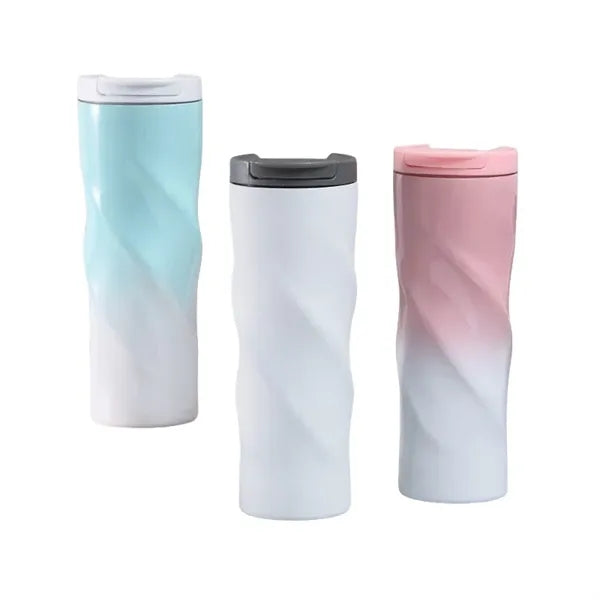 16 oz TwistGrip Double Wall Stainless Steel Travel Tumbler