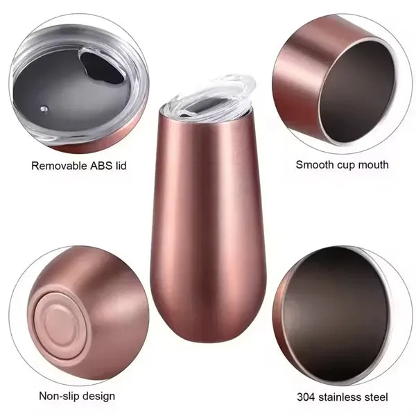 6oz U-shaped Stainless Steel Wine Thermos