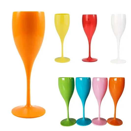 5 Oz Unbreakable Champagne Party Flute Plastic Wine Glass
