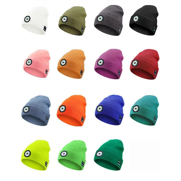 Wireless Beanie Hat with LED Light