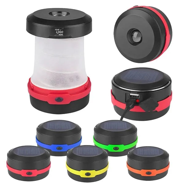 Foldable Solar-Powered LED Camping Lantern