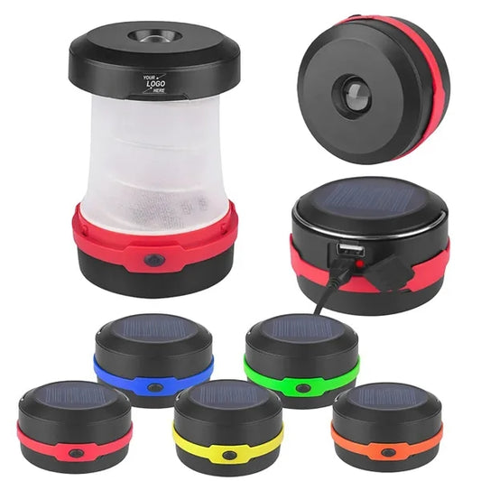 Foldable Solar-Powered LED Camping Lantern