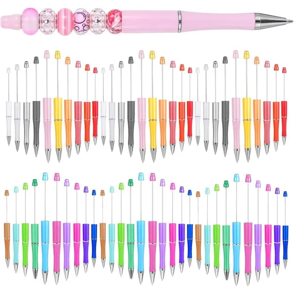 Mulit Colors Beadable Plastic Ballpoint DIY Pen